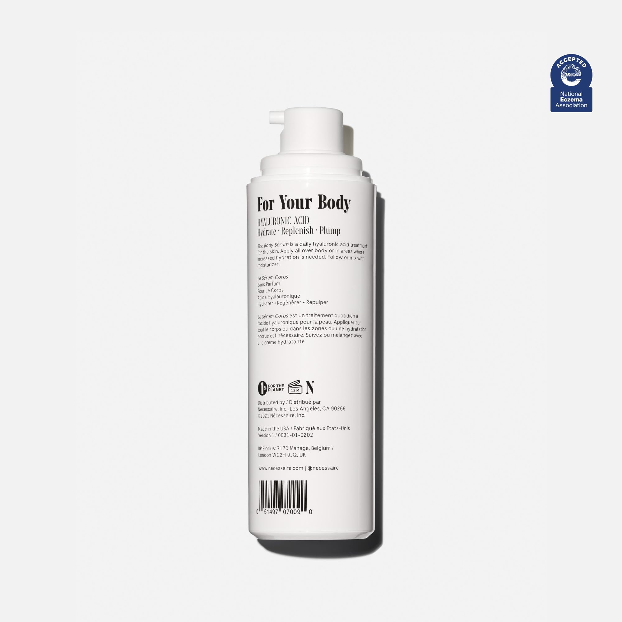 Sérum Nécessaire Corps Hyaluronique – absorption rapide sans résidu collant