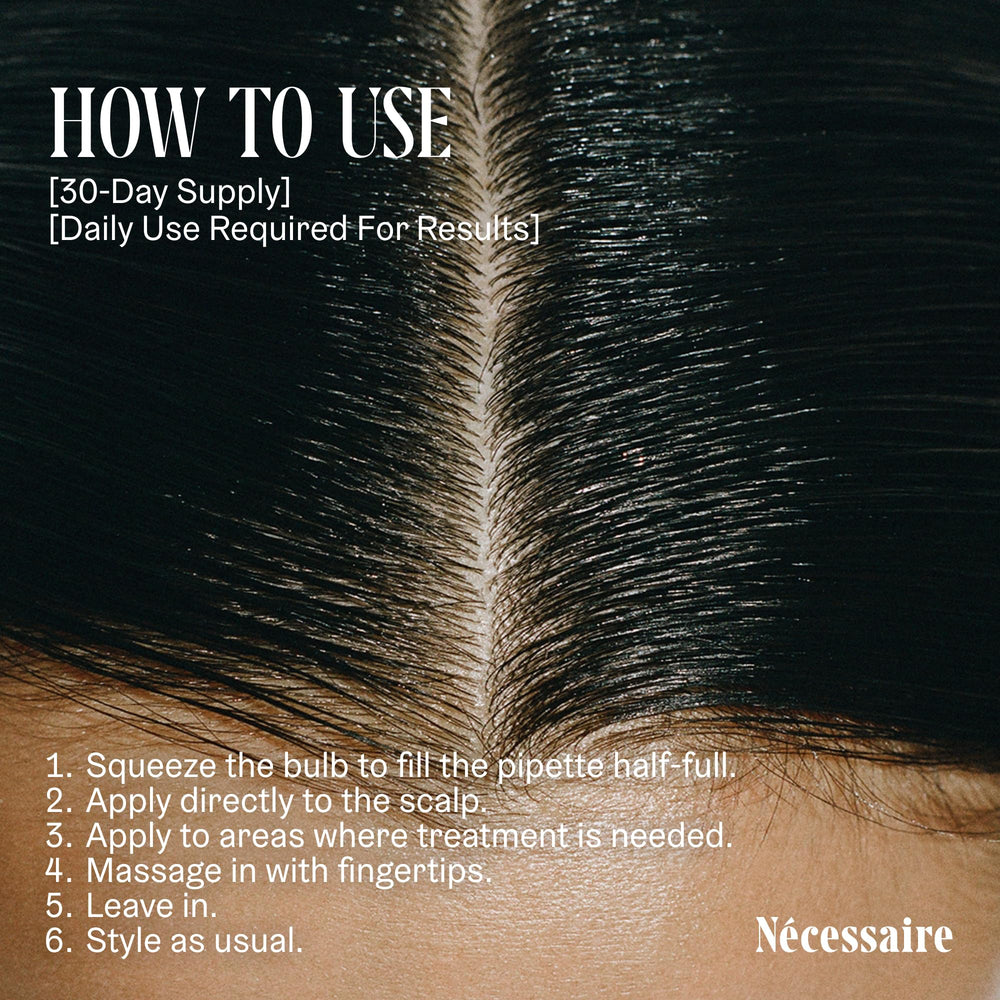 Nécessaire Sérum Romarin - formulation sans additifs agressifs pour cheveux plus sûrs.