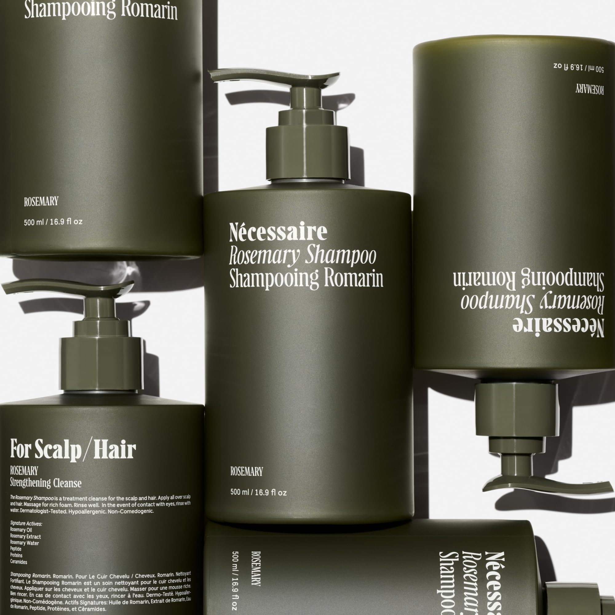 Nécessaire shampoo romarin pur extrait pour nourrir les cheveux