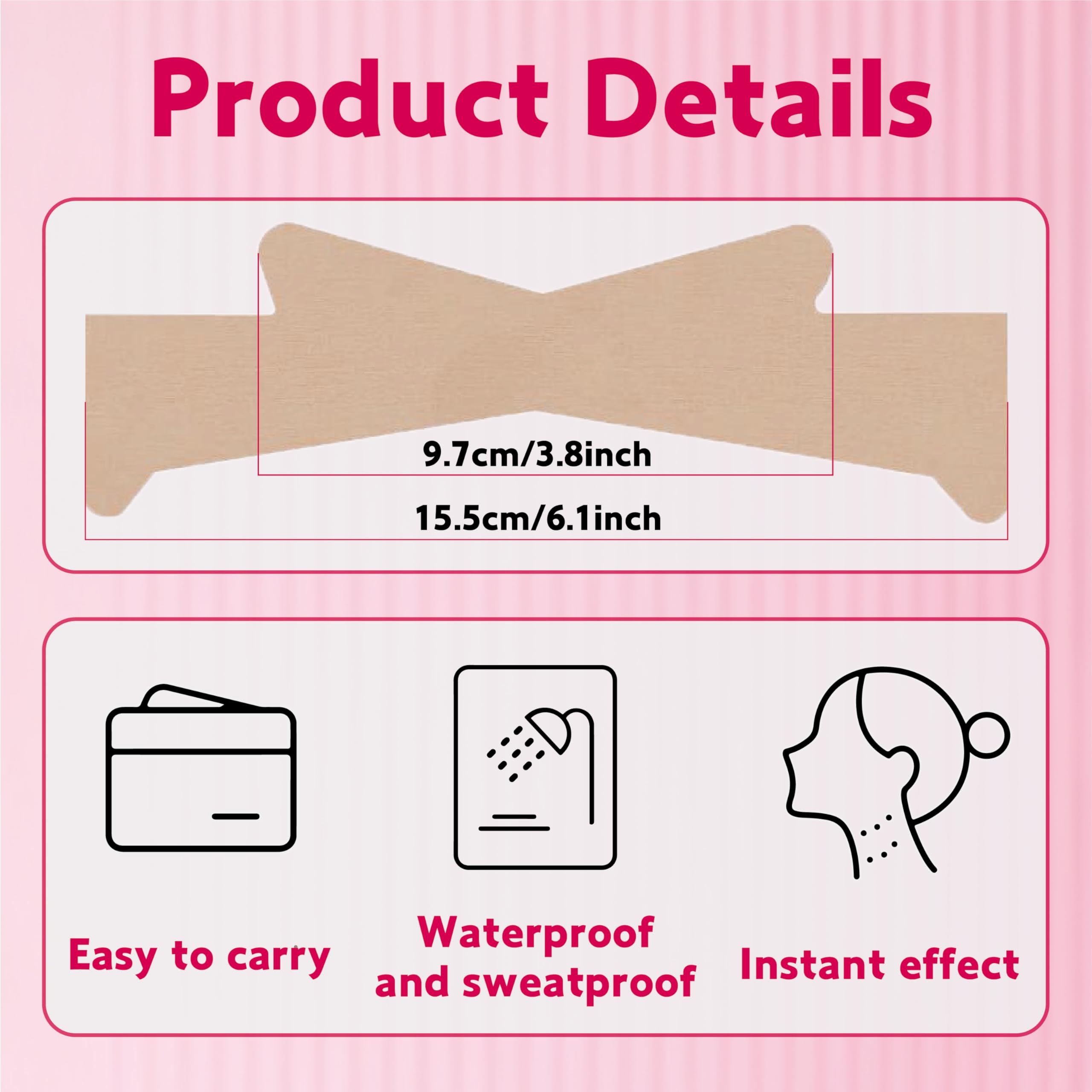 necklift-tape compagnon de voyage: pratique et portatif