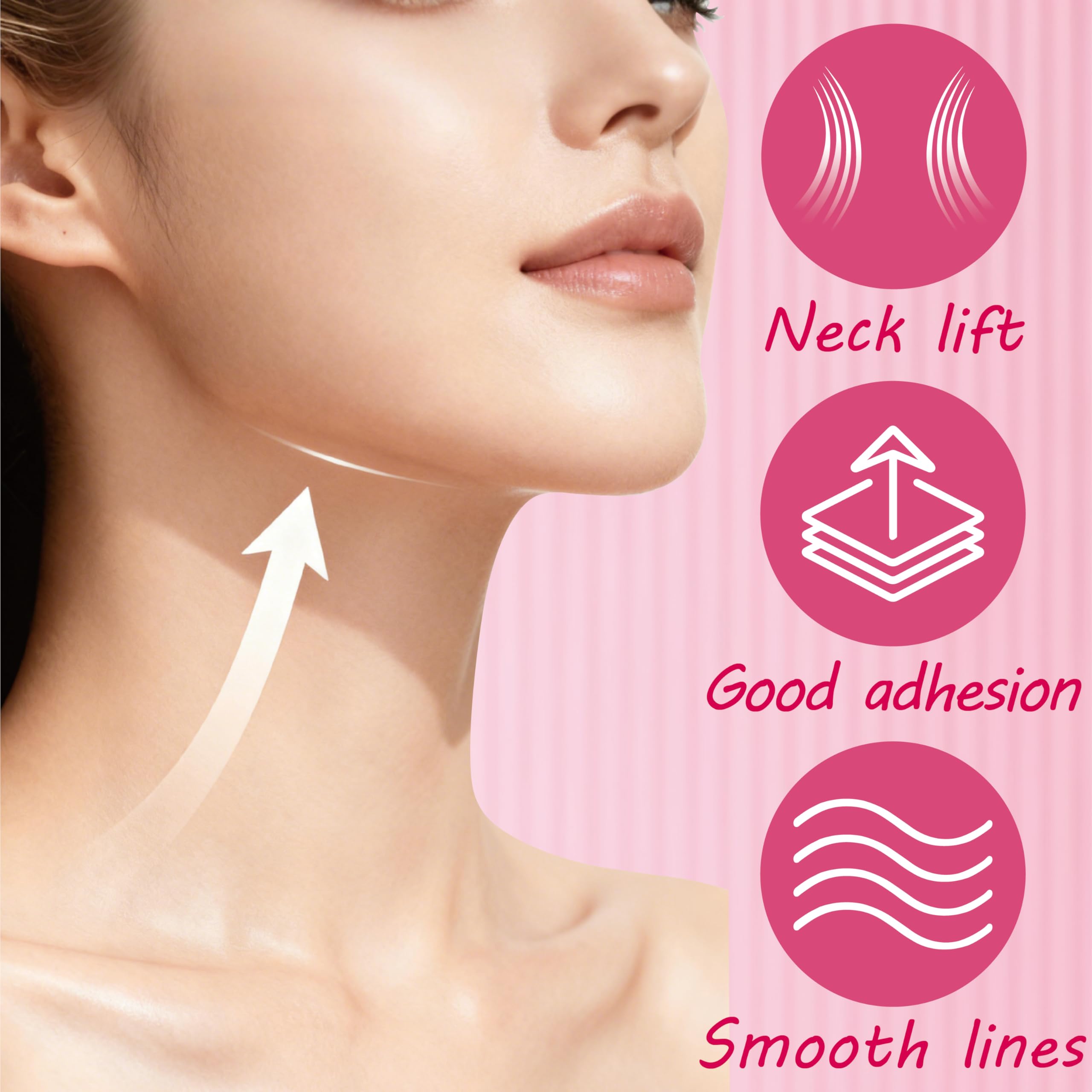 necklift-tape effet subtil: peau tonifiée et apparence plus ferme