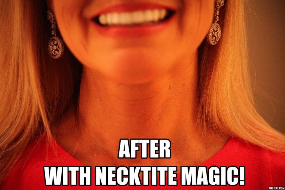 NeckTITE Magic strip lasts 8 to 10 hours for extended wear.