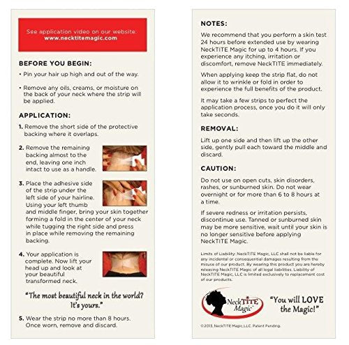 NeckTITE Magic offers a painless instant neck lift without creams.