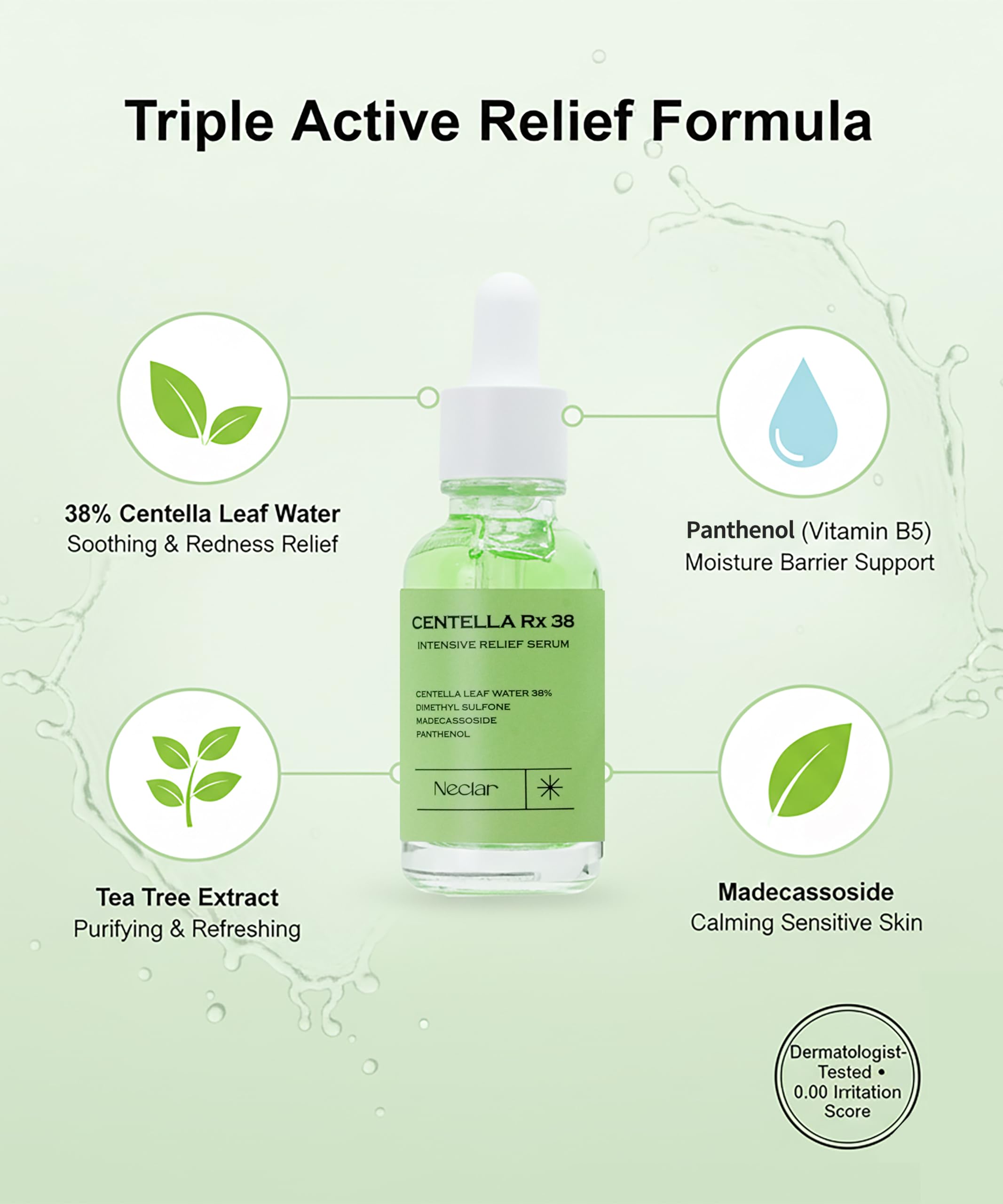 Sérum Neclar Centella Asiatica – soutien de la barrière cutanée