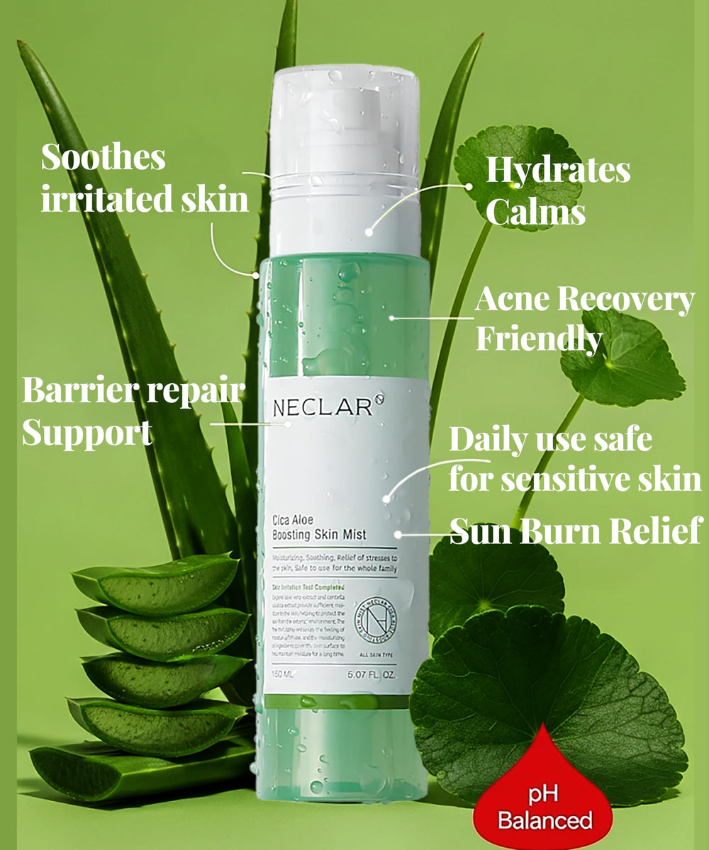 Neclar CICA Aloe tonique format voyage idéal pour hydratation en déplacement