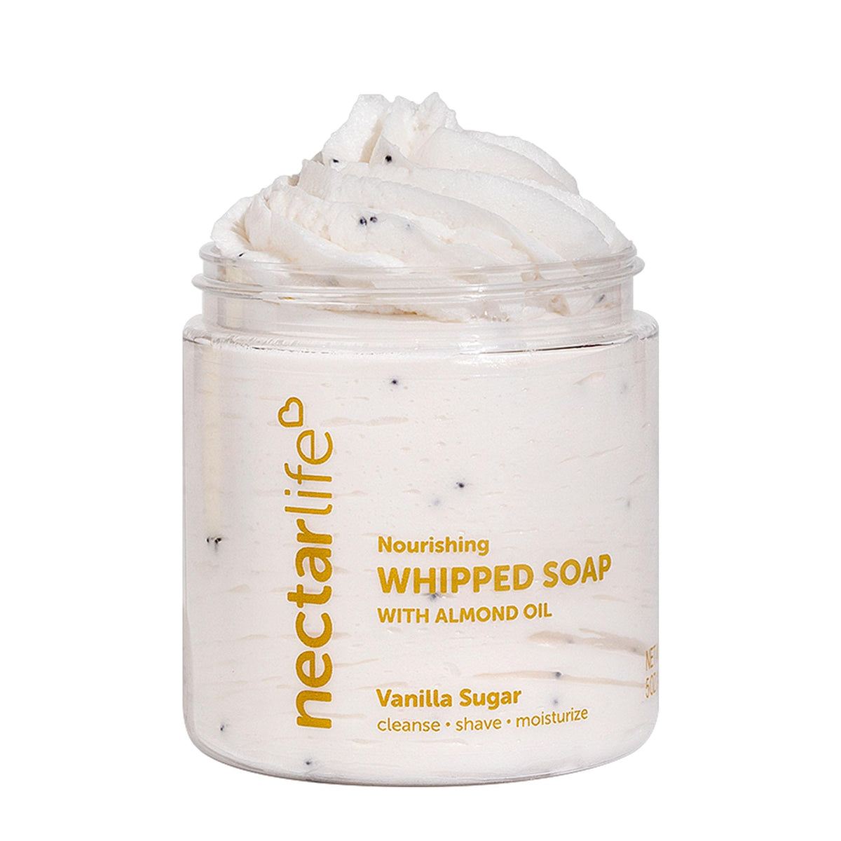 Nectar Life Savon Fouetté Vanille: texture légère et hydratante pour la peau.