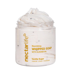 Nectar Life Savon Fouetté Vanille: texture légère et hydratante pour la peau.