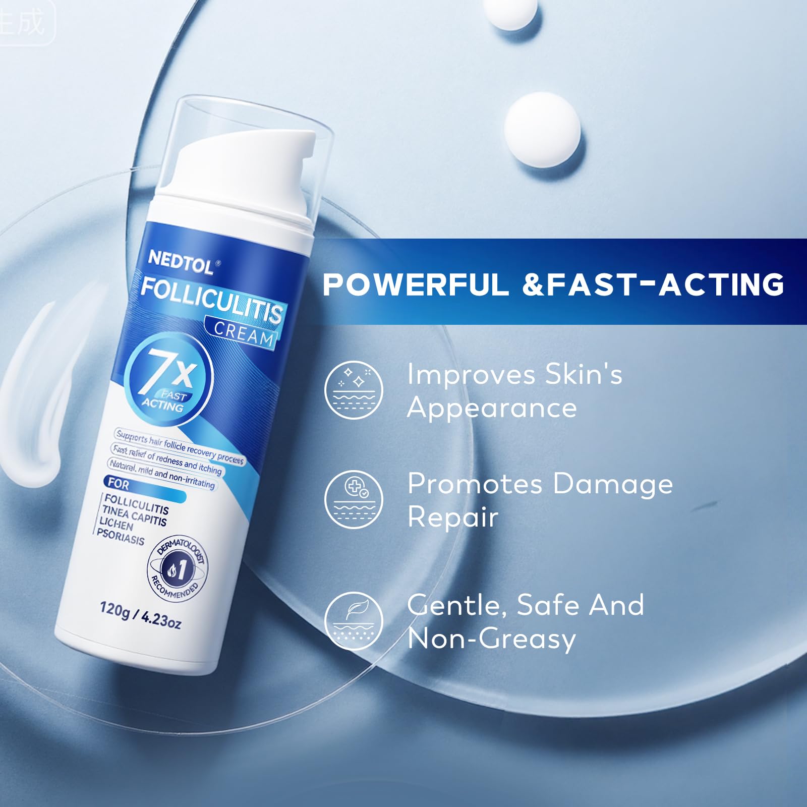 Nedtol Folliculite – apaisement pour peau sensible et irritations.