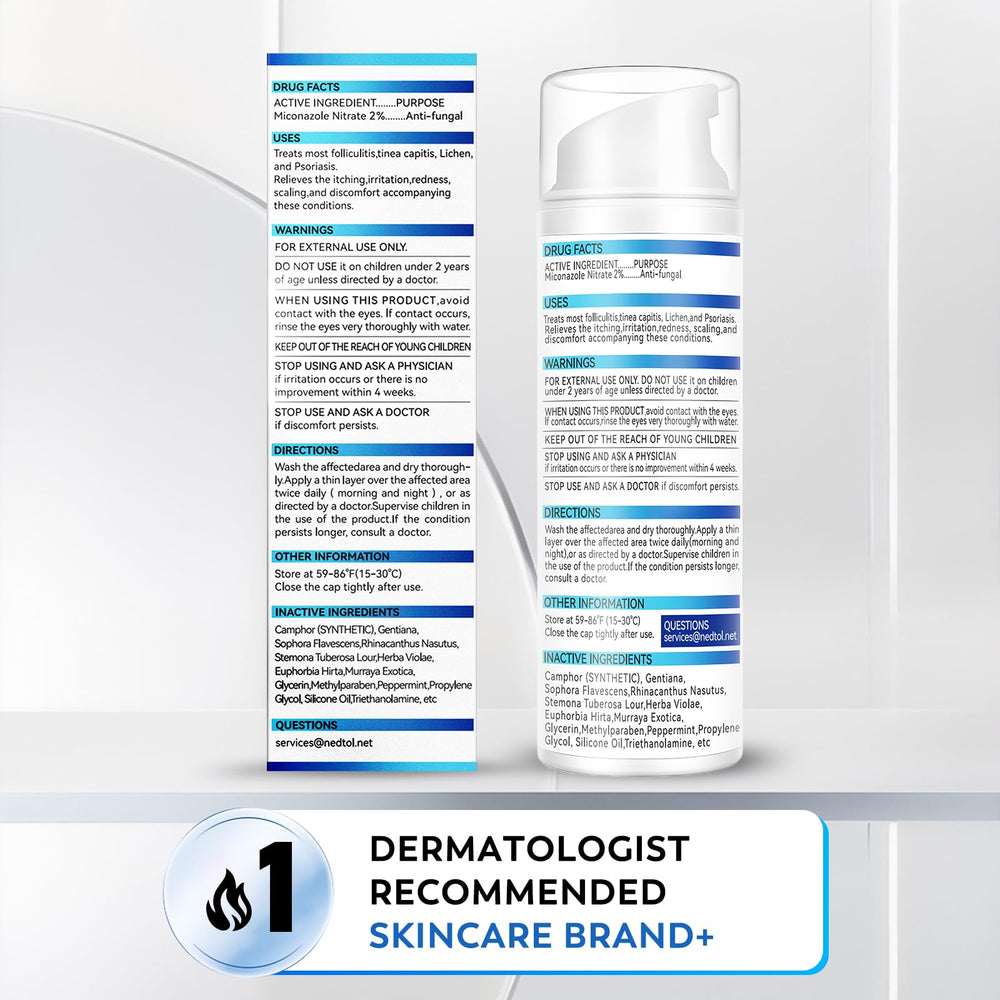 Nedtol Folliculite – rituel d'usage diurne pour peau saine.