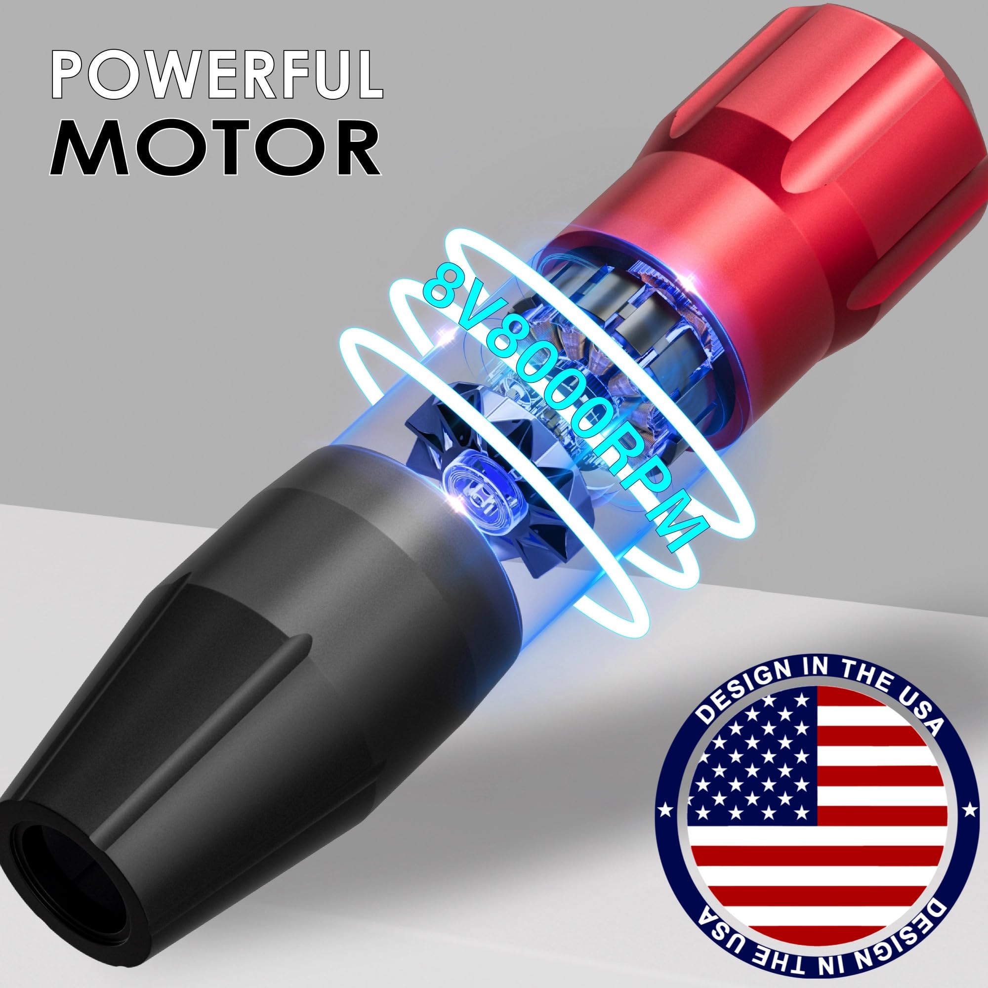 Neebol Tattoo Gun Kit écran LED numérique et contrôle.