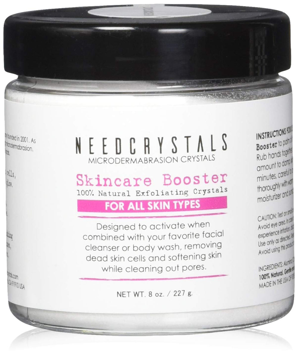 NeedCrystals emballage – cristaux exfoliants prêt pour routine spa à domicile