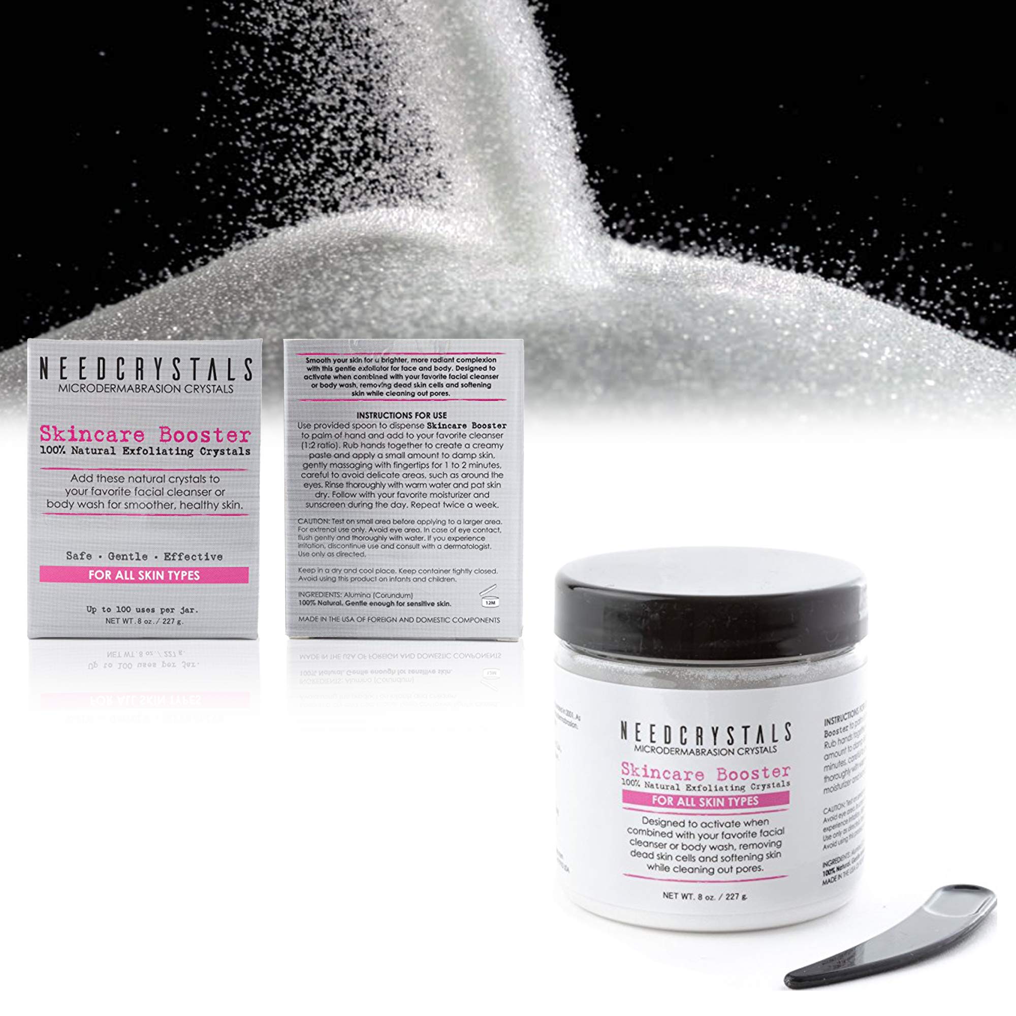 NeedCrystals exfoliation douce – exfoliation légère révélant une peau plus saine