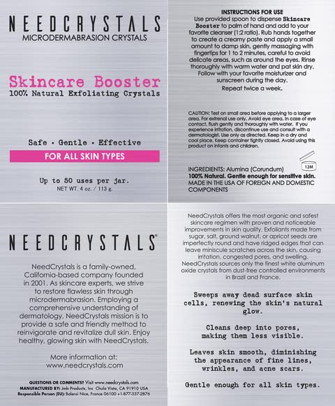 NeedCrystals texture peau lisse, exfoliation précise pour une peau plus homogène.