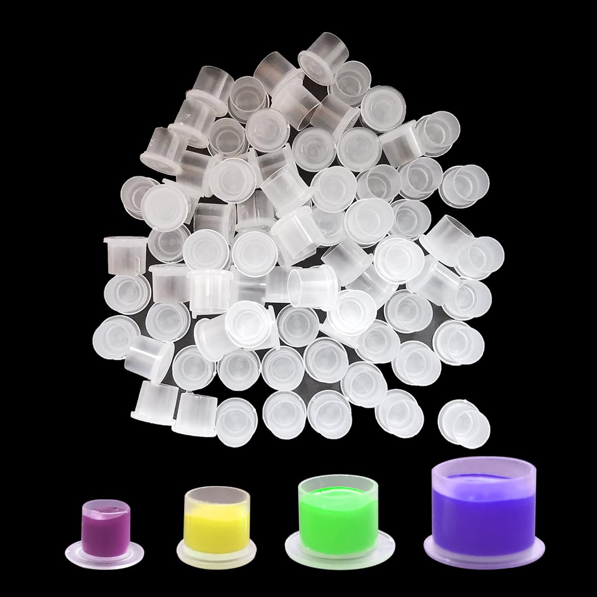 Caps plastiques transparents Needlehouse, rangement et nettoyage faciles.