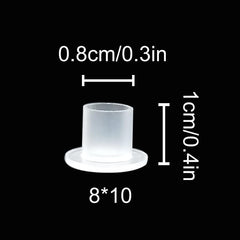 Needlehouse gobelets 10x10mm transparents, adaptés pour petites portions d'encre.