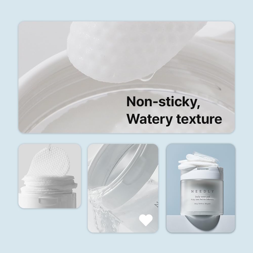 Needly Daily Toner Pad: cotons extra-large imprégnés d’essence pour hydratation durable