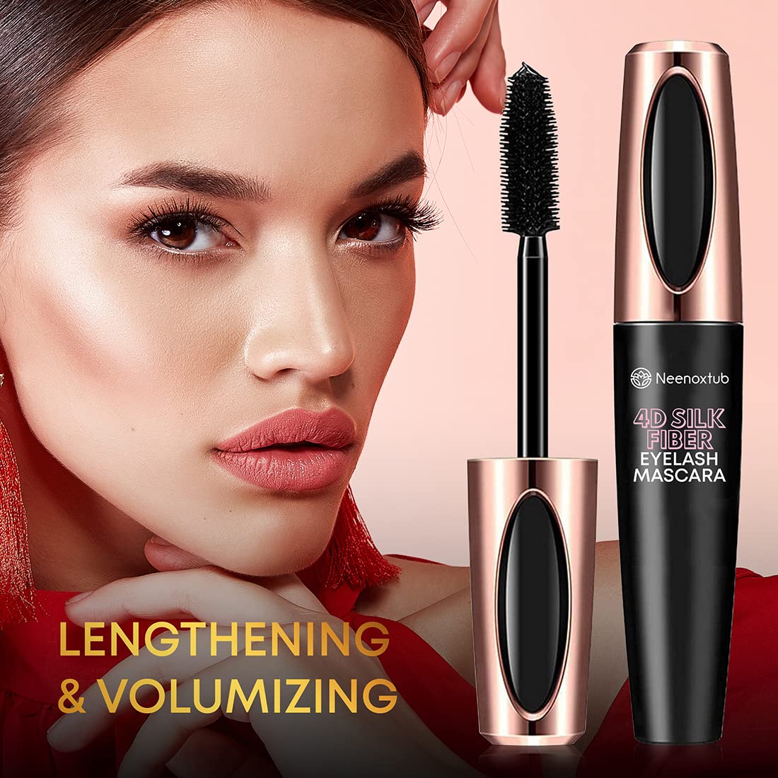 Neenoxtub 4D Silk Fiber Mascara – résistance à l eau pour une tenue longue journée