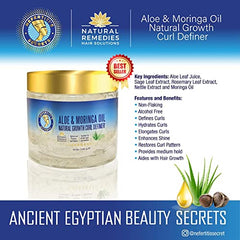 Gel à l'aloe vera Nefertiti's Secrets hydrate et lisse les boucles