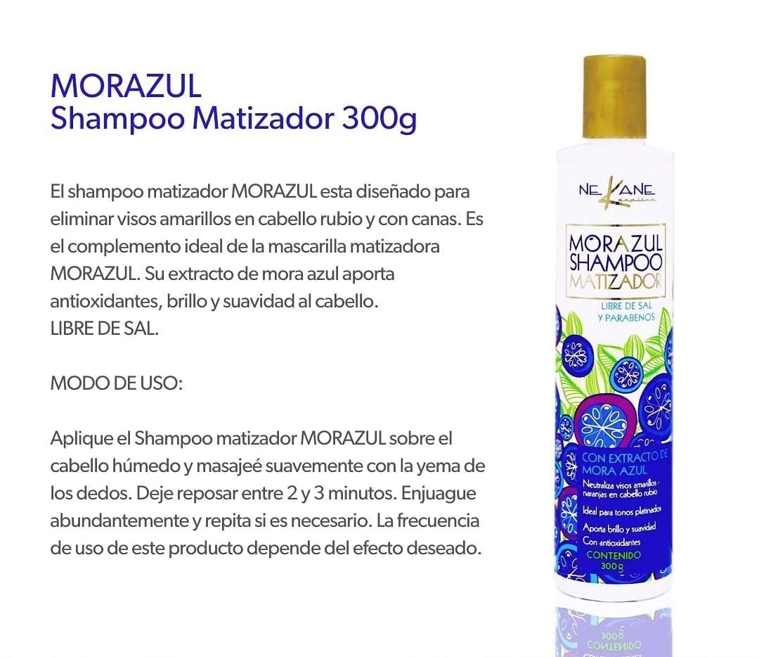 NEKANE Shampoing Morazul Matiseur – texture mousse légère lavant en douceur