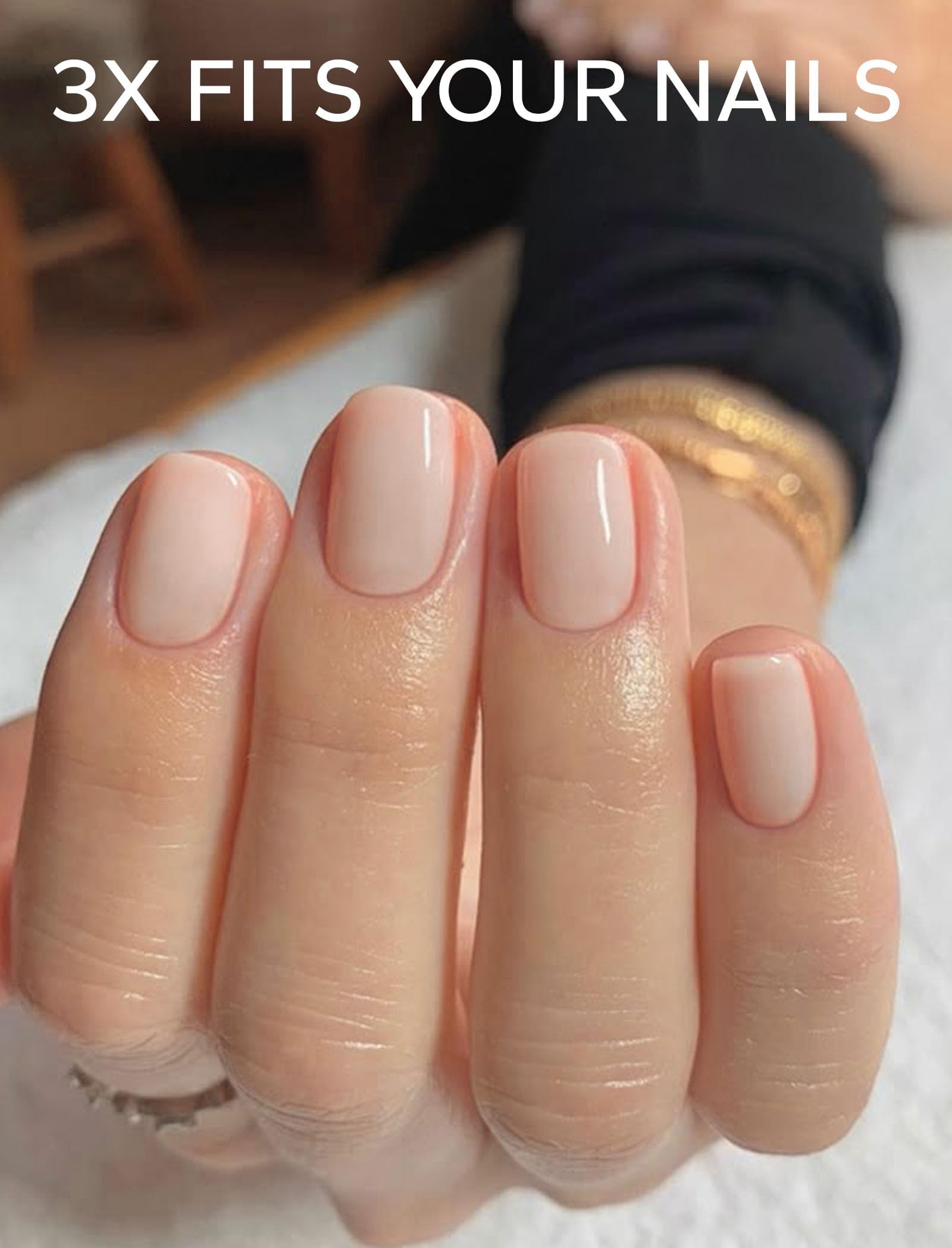 Nelaoco: strips vernis brillant effet 3D, finition salon à domicile.