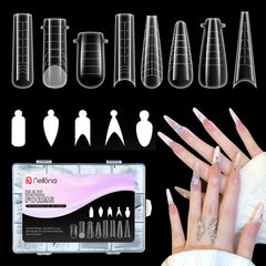 Nelrona - formes doubles pour gel poly, extensions nettes et précises.