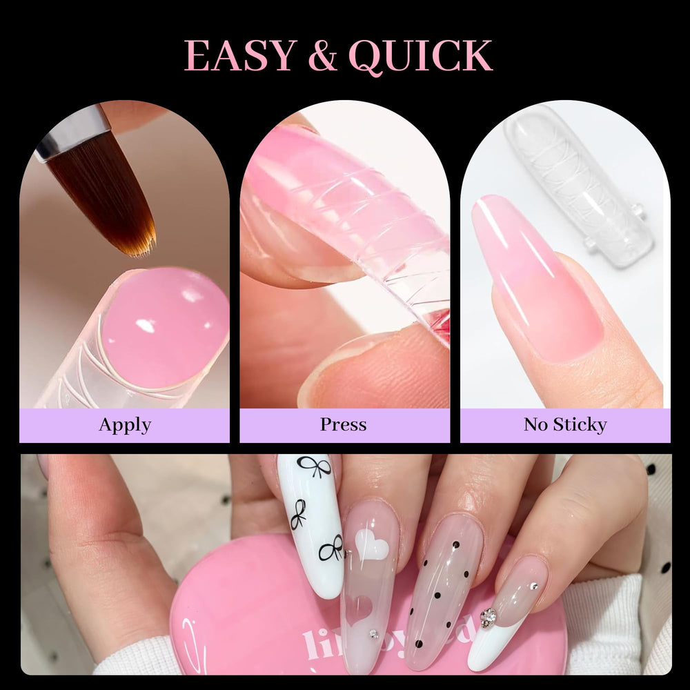 Nelrona - moules extension poly gel pour des designs personnalisés.