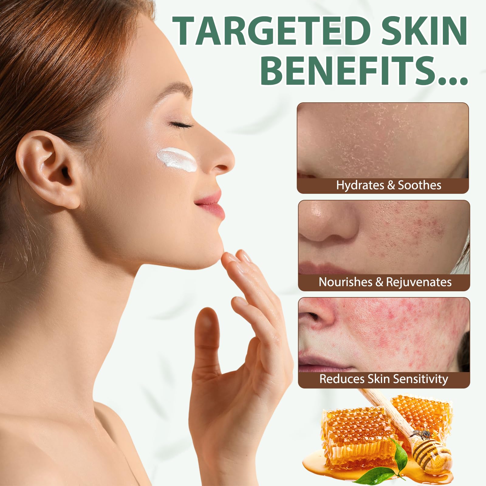 Vitamines A, D, E, K et B12 incluses, bienfaits pour la peau.