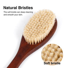 Brosse NENO CICI, soies douces de sanglier pour exfolier en douceur.