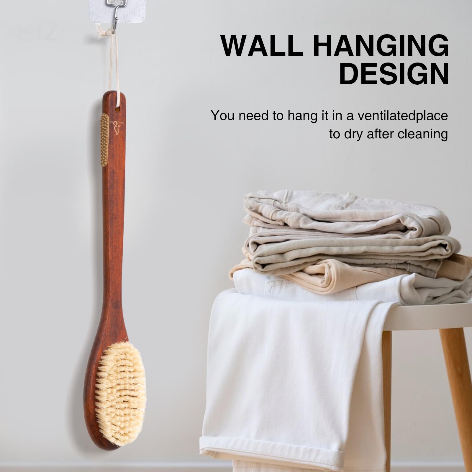 Brosse NENO CICI, entretien simple: rinçage et séchage à l'air.