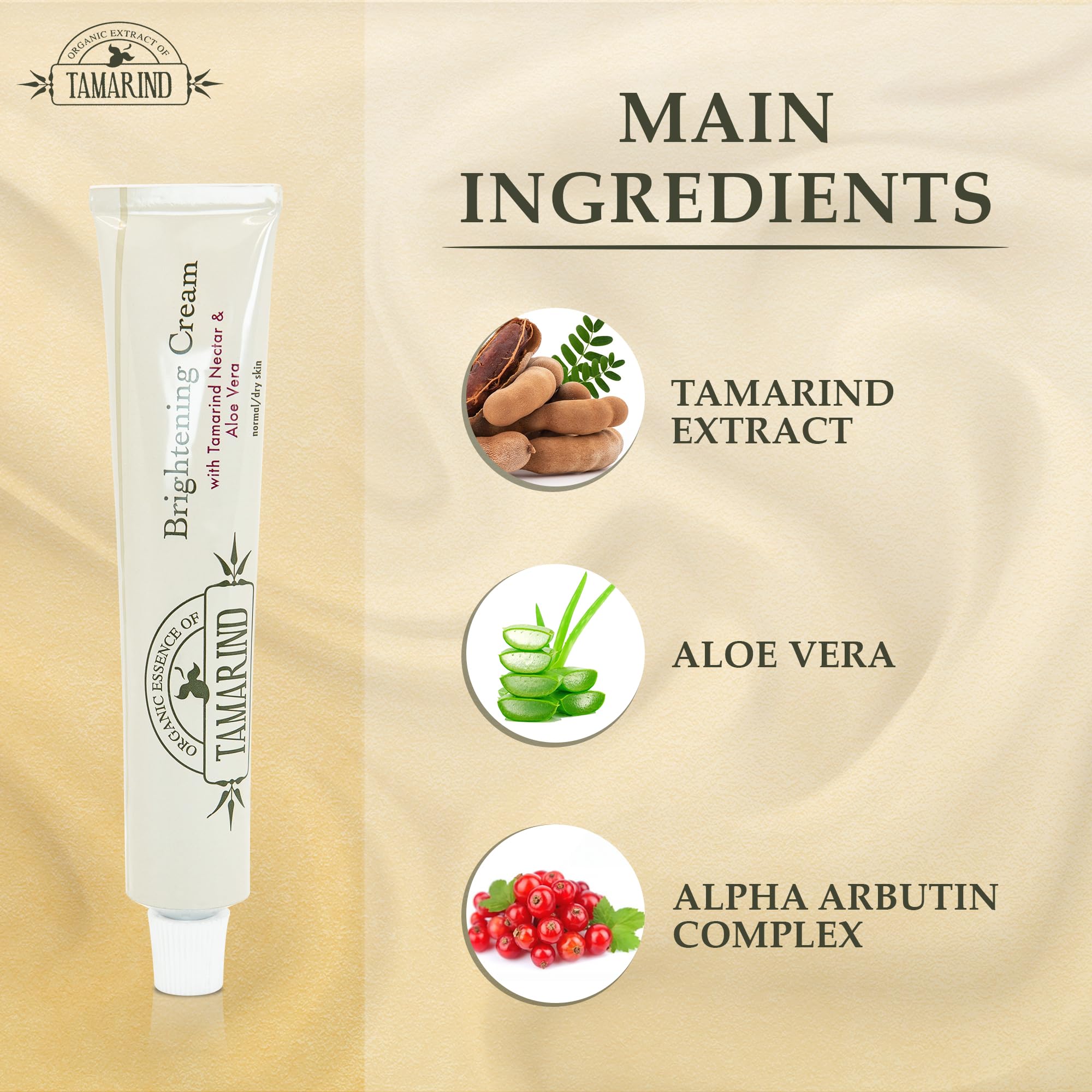 Texture satinée de la crème Tam Tam près de la peau lumineuse