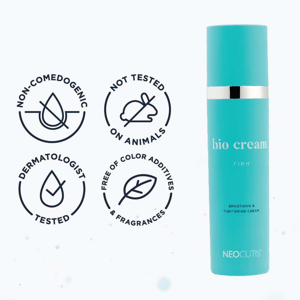 NEOCUTIS Bio Cream Firm, application sur peau, démonstration d'hydratation.