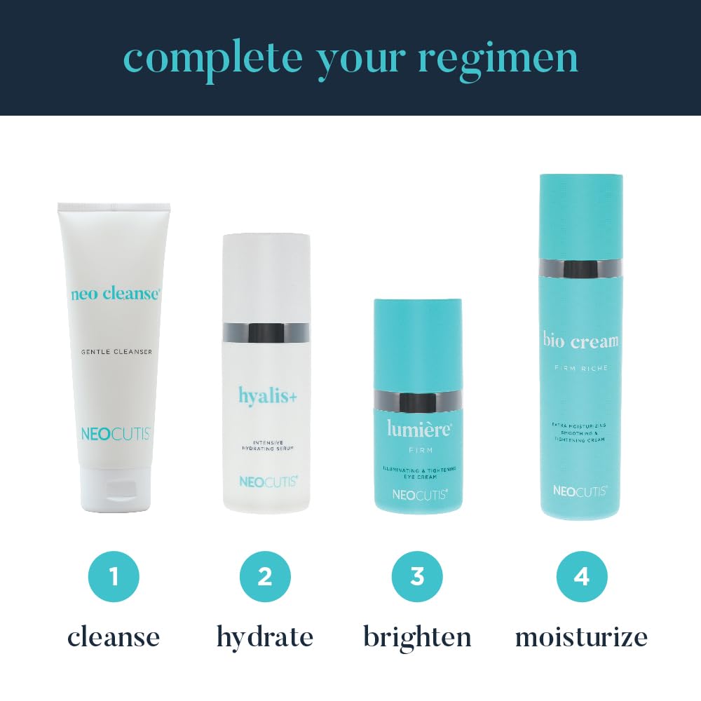 Texture riche et confortable de NEOCUTIS Bio Cream Firm Riche, idéale pour peau sèche.
