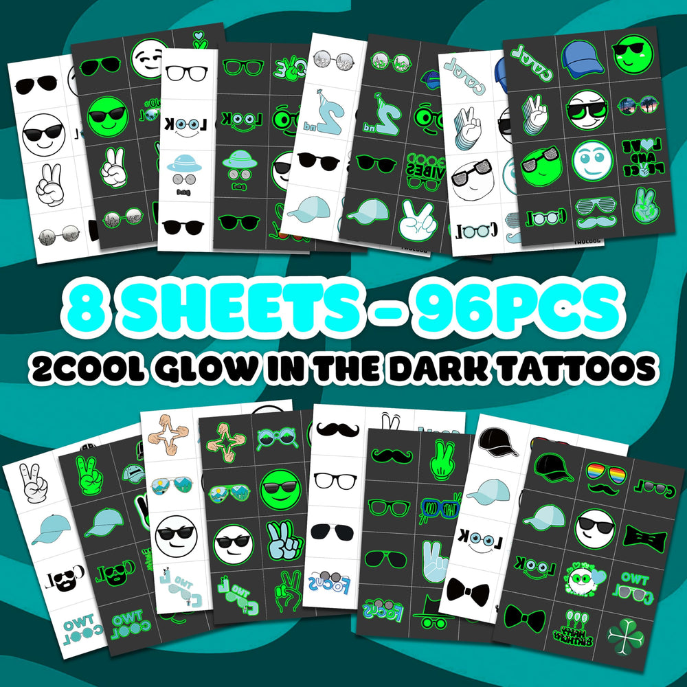 Tatouage Neon Luminous icônes amusantes, idées cadeaux et goodies lumineux.