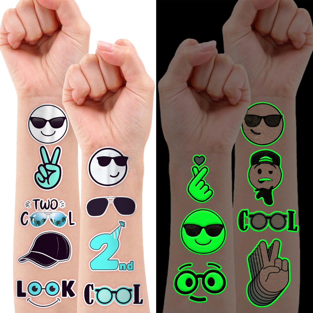 Tatouage Neon Luminous tout âge, designs adaptés pour enfants, ado et adultes.