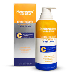 Lotion Neoprosone pour le corps, bouteille montrée, hydratation et teint plus homogène possibles.