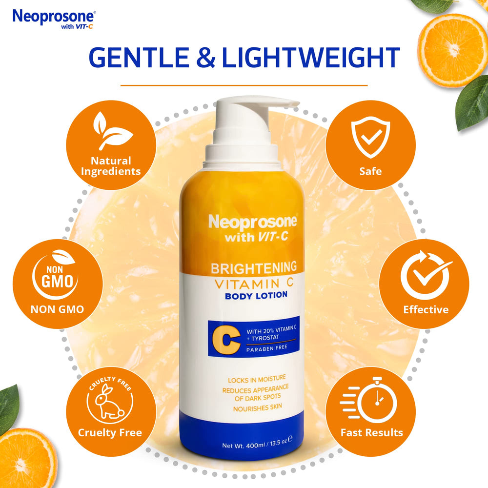 Neoprosone active grâce à la vitamine C, soin antioxydant pour l'éclat du teint.