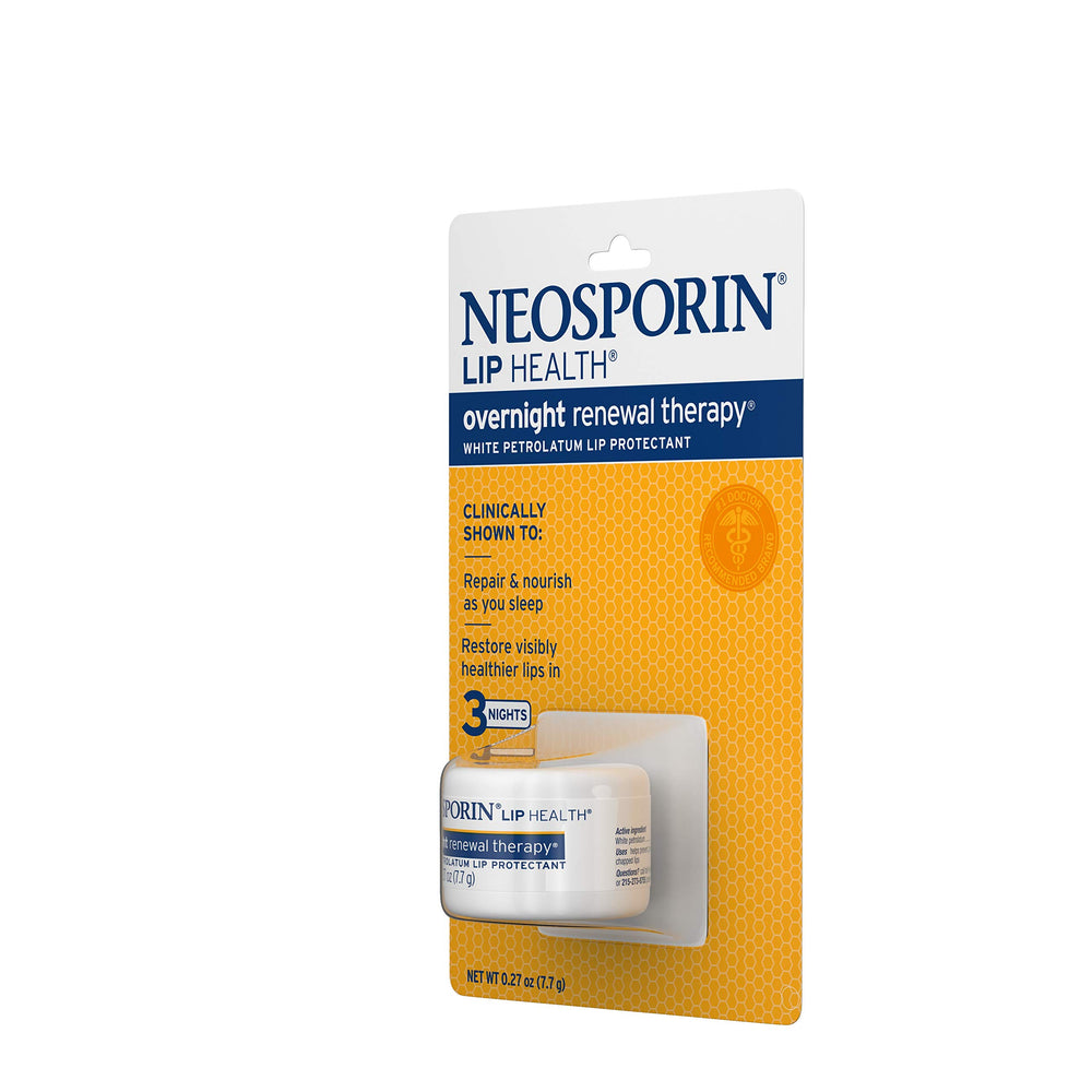 Émolients et nutriments Neosporin Lip Health pour lèvres protégées.