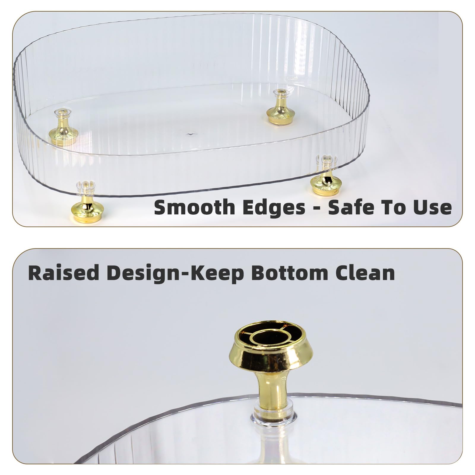 Neotidy plateau vernis accessoires: emplacement dédié pour vernis et outils de manucure.