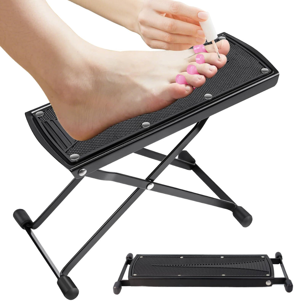 Repose-pieds pédicure neotidy, hauteur réglable 6 niveaux pour un confort personnalisé.