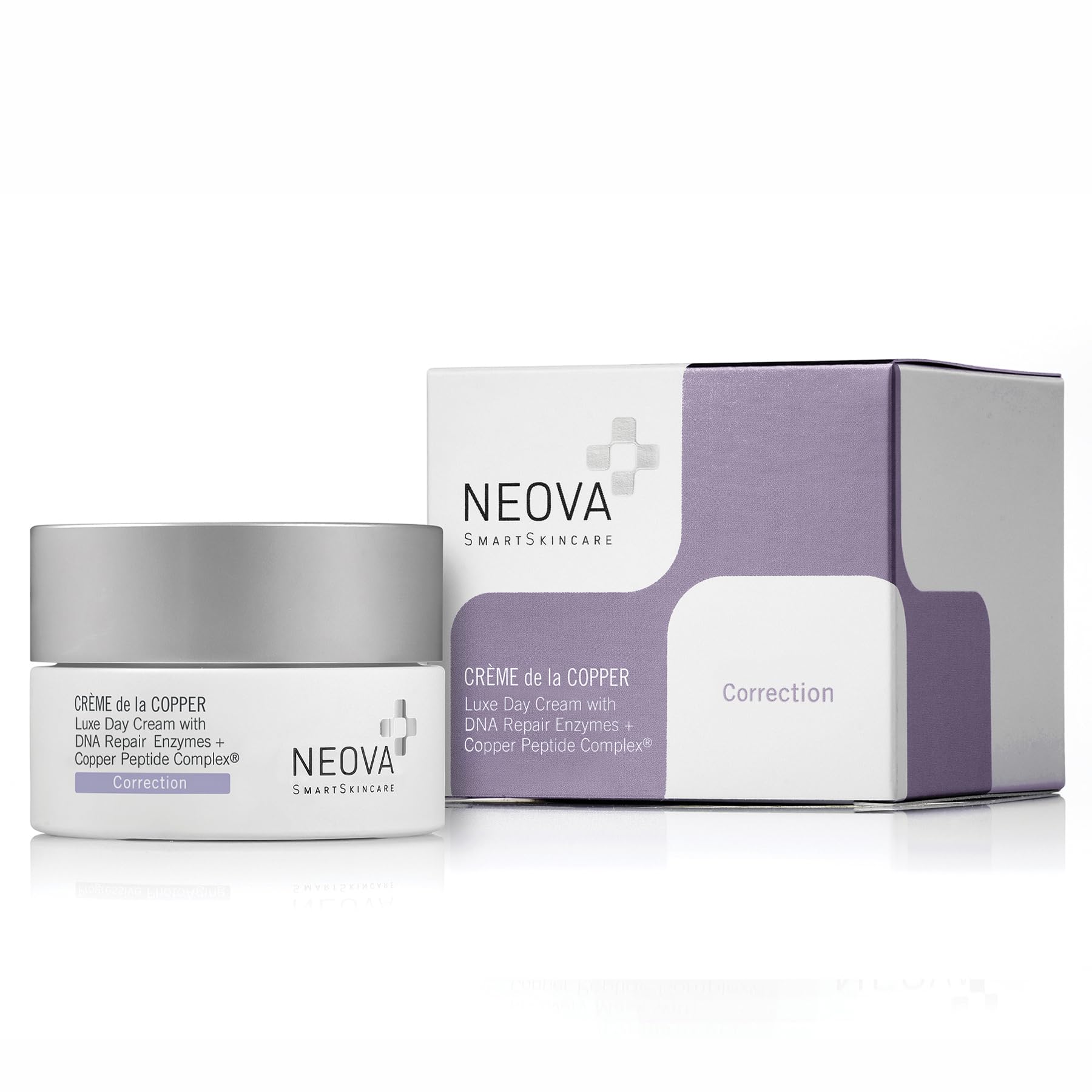 NEOVA SmartSkincare Crème Cuivre en bouteille, hydratation durable et soin quotidien.