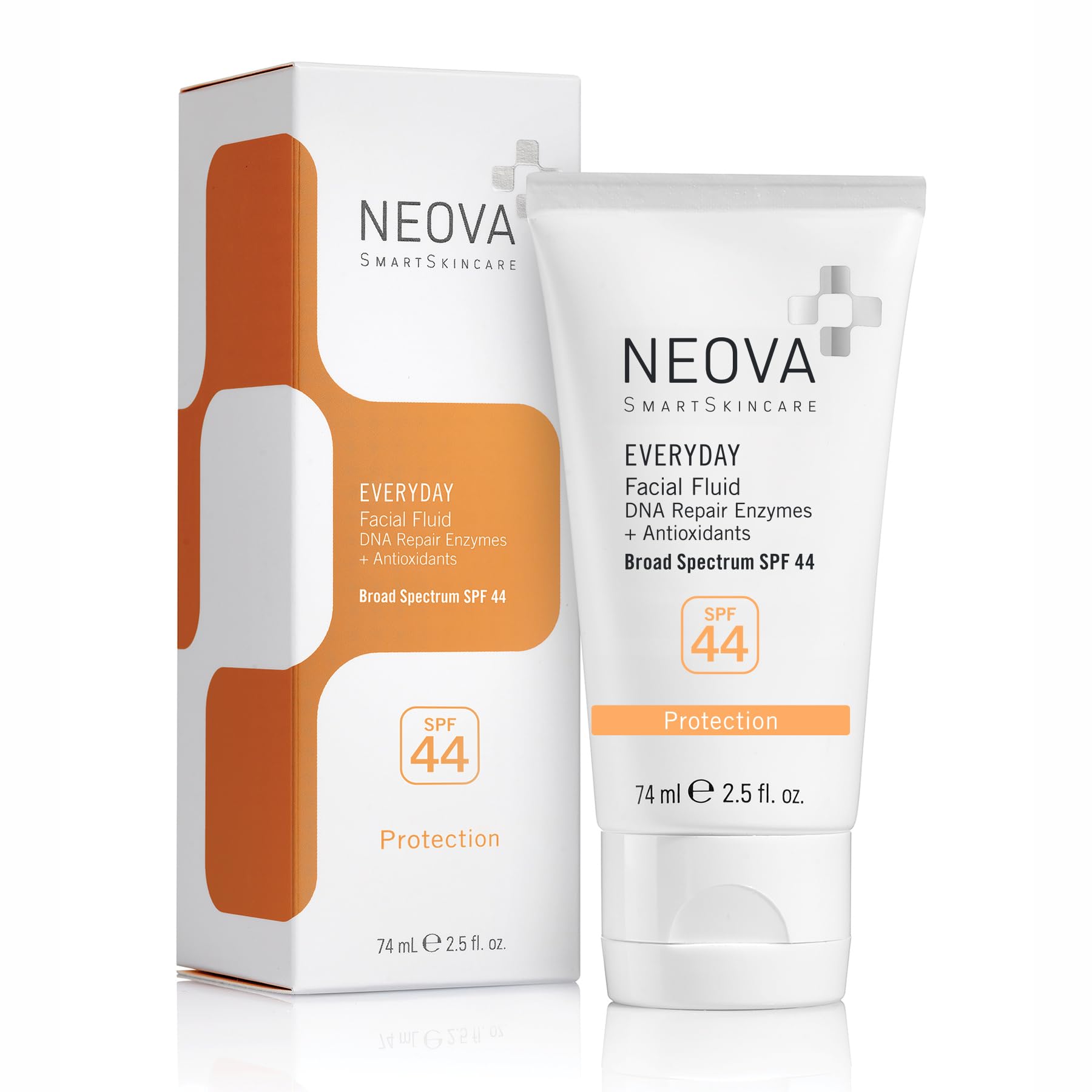NEOVA SmartSkincare Sunscreen: flacon transparent pour protection UVA/UVB quotidienne