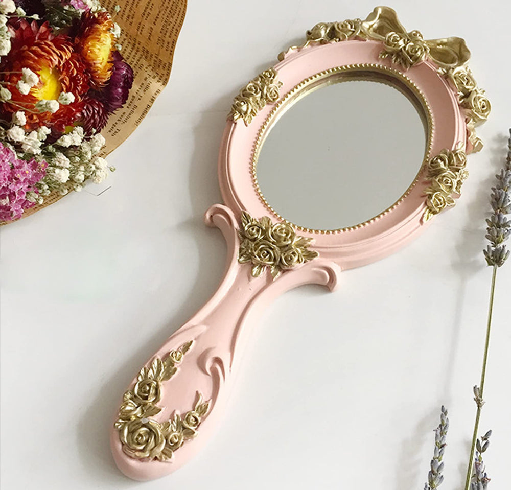 Nerien Miroir Princesse Retro Oval, design elegant pour routine maquillage