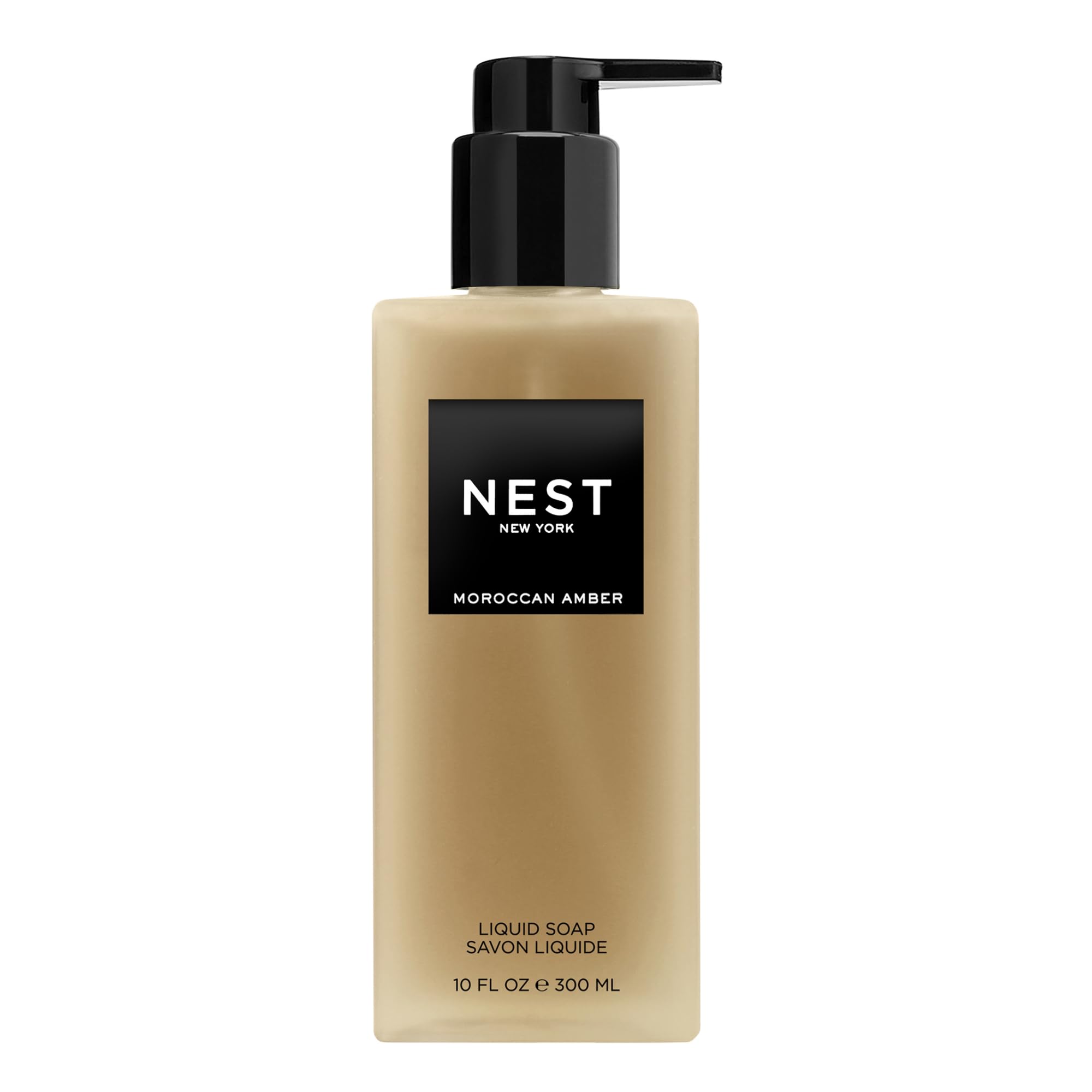 NEST New York Savon Liquide Ambre Marocain, pompe pratique pour usage quotidien.