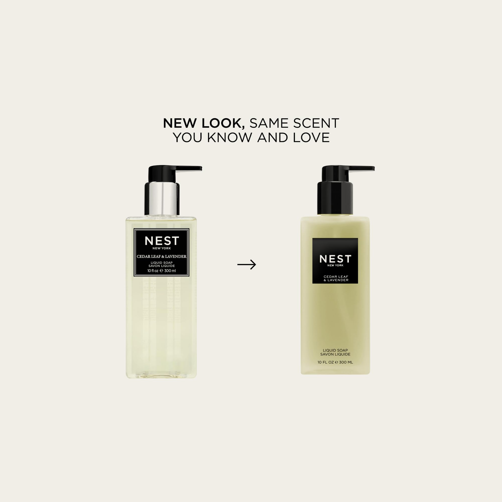 Nest New York Savon Liquide Feuilles de Cèdre et Lavande – Pompe facile pour dosages précis