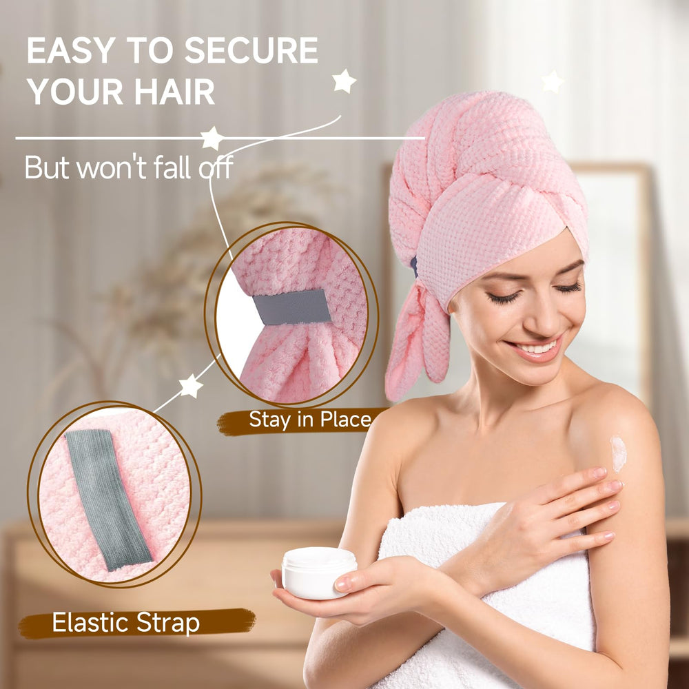 Netcken absorption rapide, pour sécher les cheveux sans frottement.