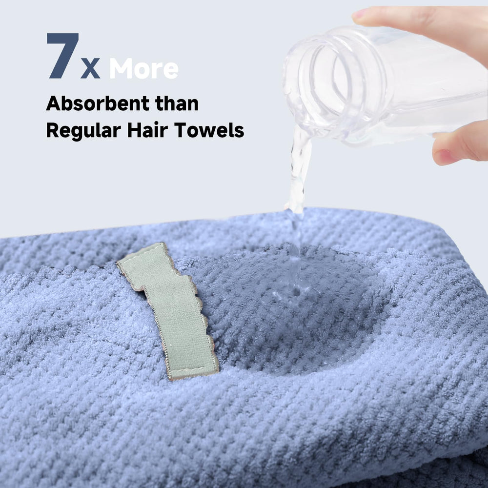 Netcken serviette microfibre bleu, absorption rapide et douceur légère pouru séchage efficace.