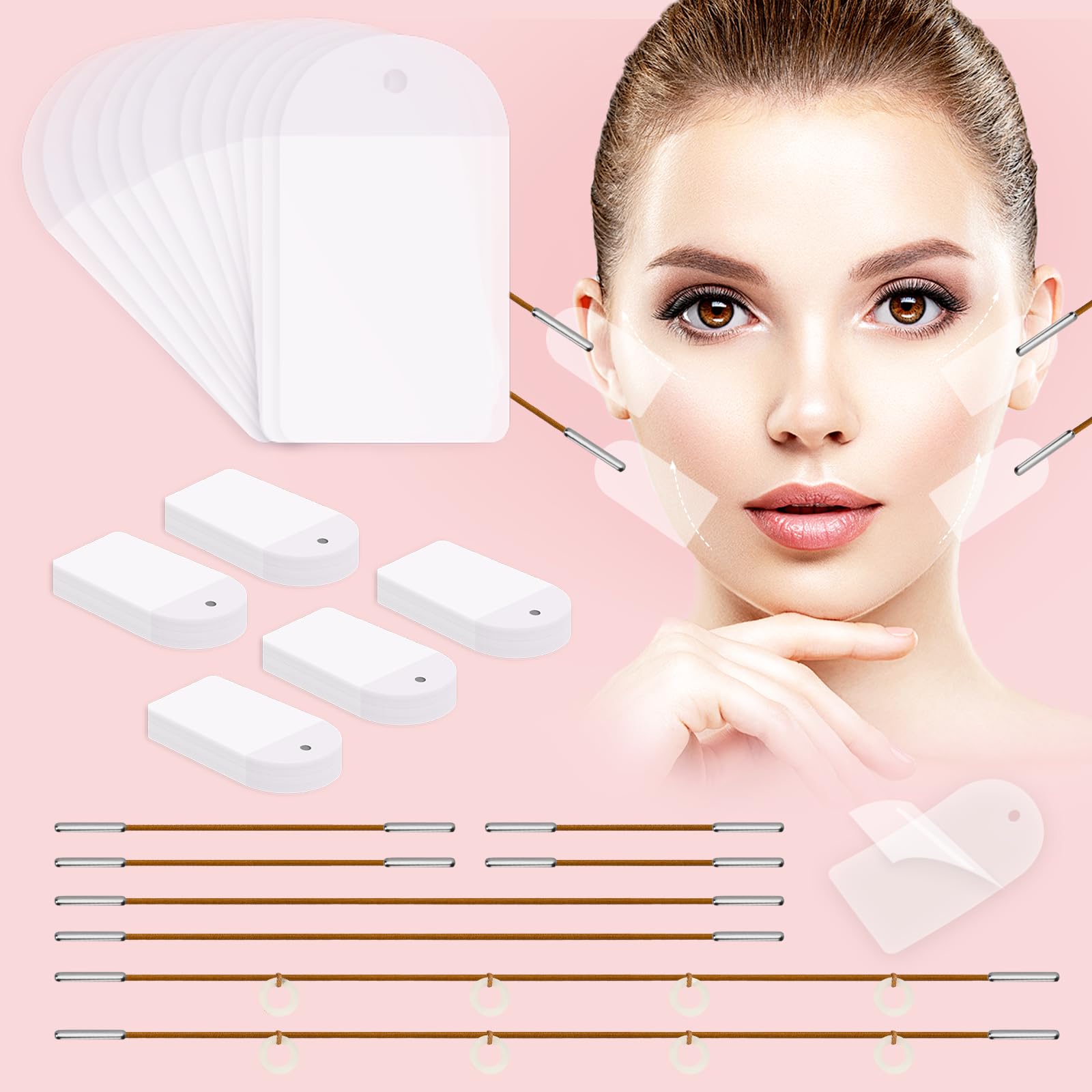 Netlkjonk bandes lifting visage invisible: contour plus ferme et application discrète.
