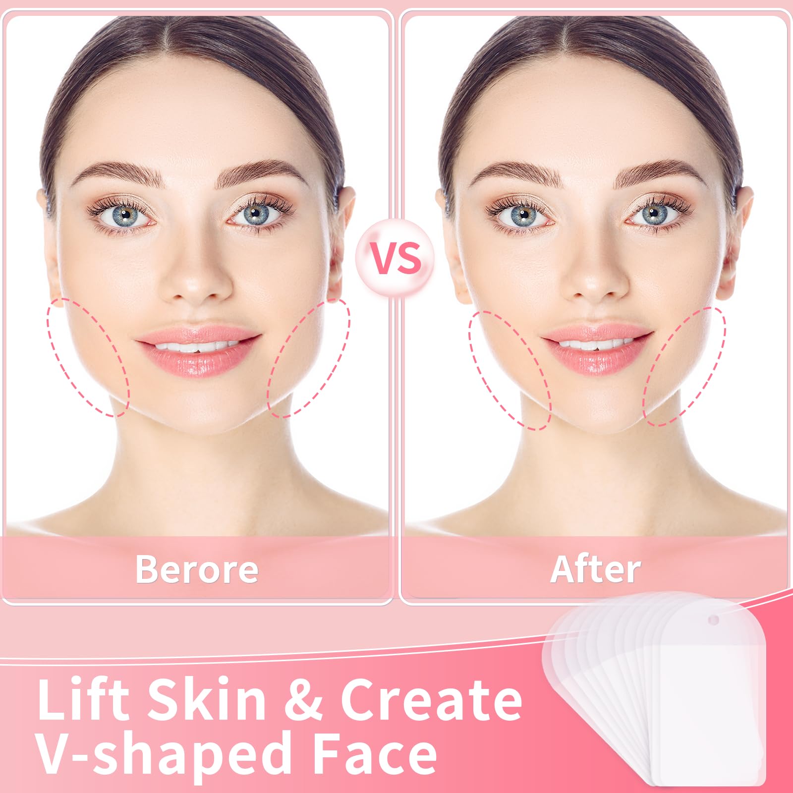 Netlkjonk bandes lifting visage invisible: effet discret sous maquillage et tenue rapide lors d'événements.