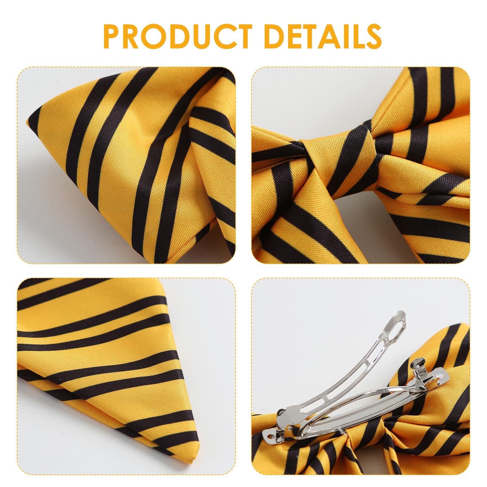 Barrette française jaune prête à sublimer divers styles