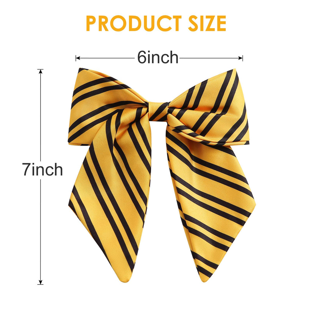 Détail du ruban jaune montrant la texture douce du nœud